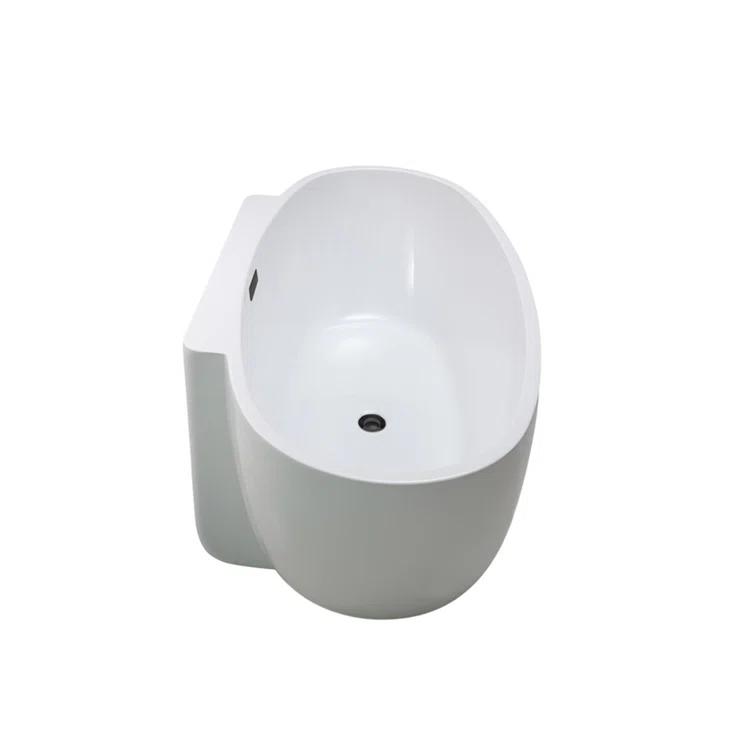 1501 mm x 749 mm Freestanding Roll Top Bathtub