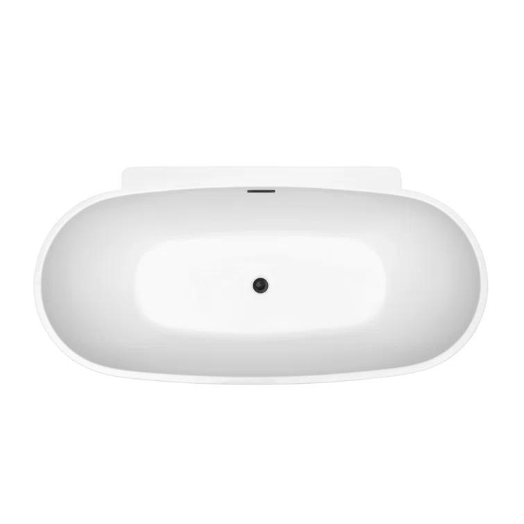 1501 mm x 749 mm Freestanding Roll Top Bathtub