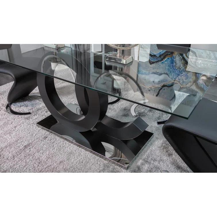 Global Furniture USA Glass Top Dining Table