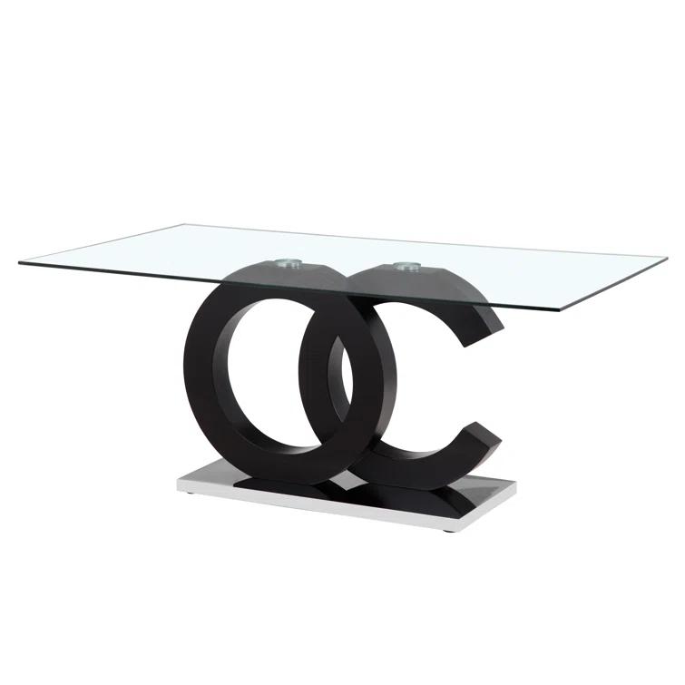 Global Furniture USA Glass Top Dining Table