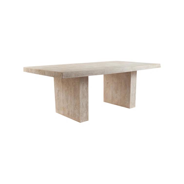 Old Lumber Dining Table, Roman Stone