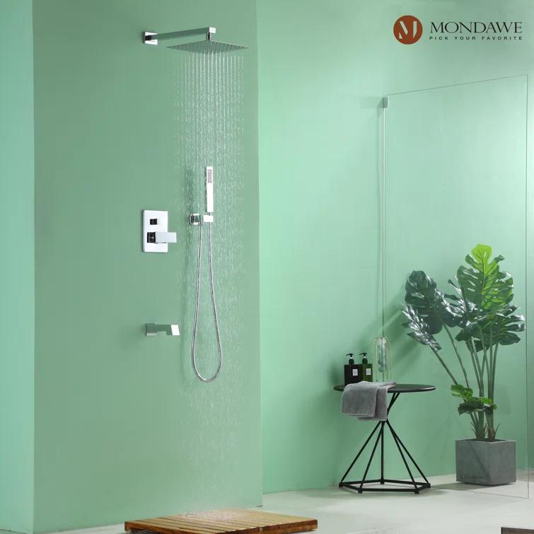 Calder Complete Shower System with Rough in-Valve