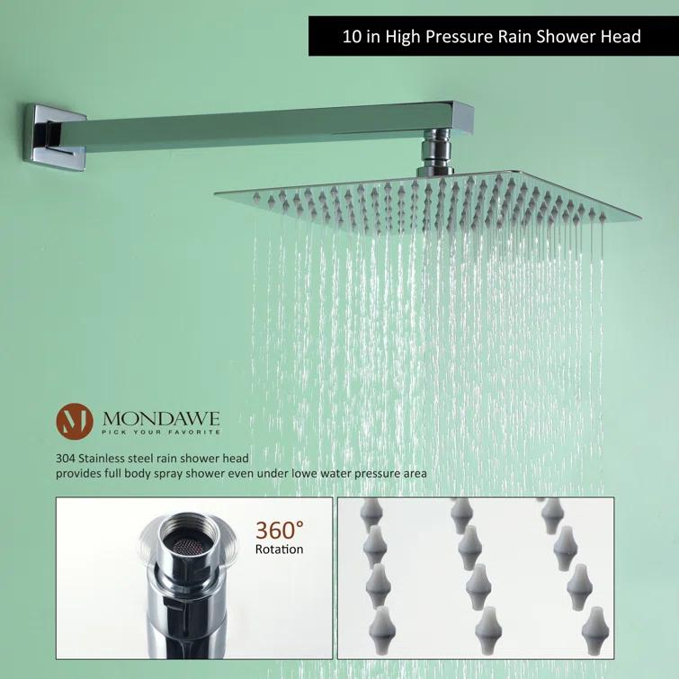 Calder Complete Shower System with Rough in-Valve