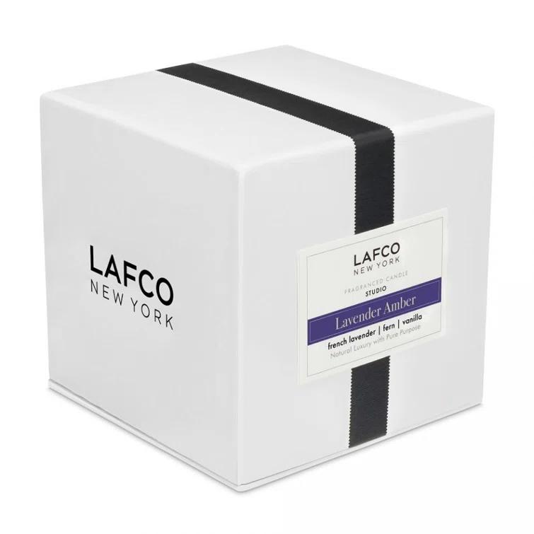 Lavender Amber Scented Jar Candle
