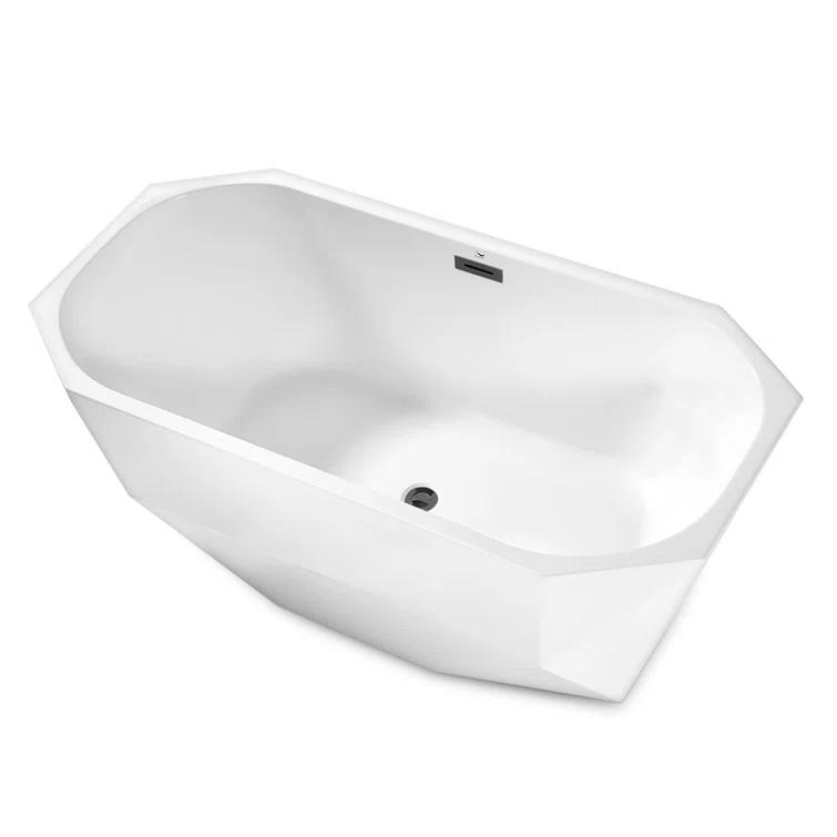 1501 mm x 719 mm Freestanding Roll Top Bathtub