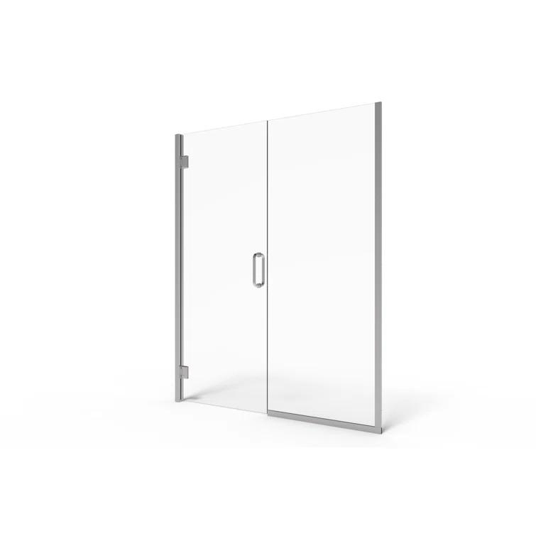 Coppia 46.06" W x 76" H Frameless Shower Door