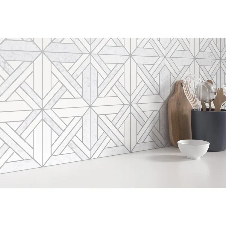 Alluro™ 12" x 12" Natural Stone Marble Look Wall & Floor Tile