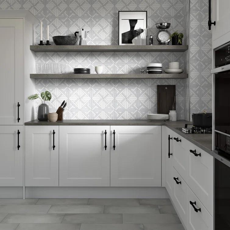 Alluro™ 12" x 12" Natural Stone Marble Look Wall & Floor Tile