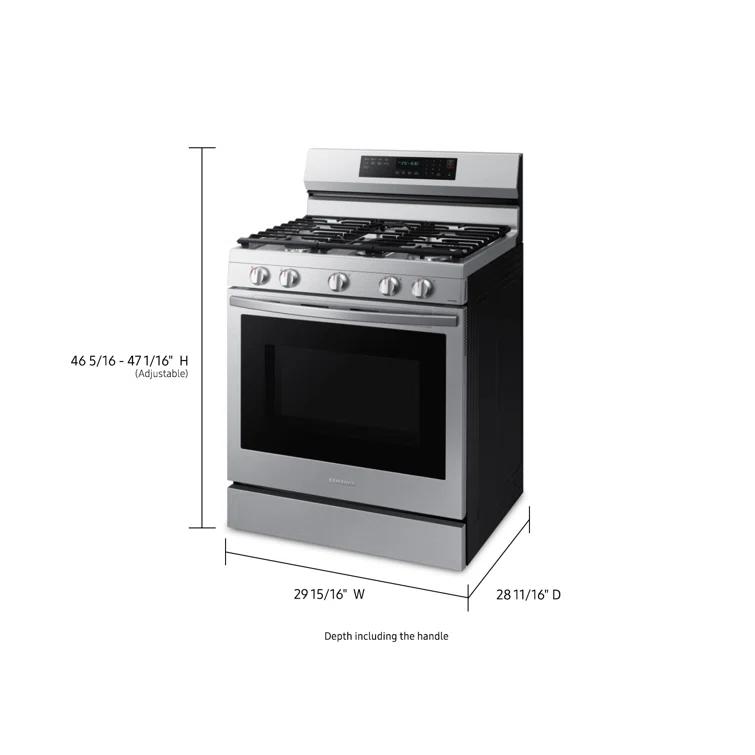 6.0 cu. ft. Smart Freestanding Gas Range with No-Preheat Air Fry and Convection+