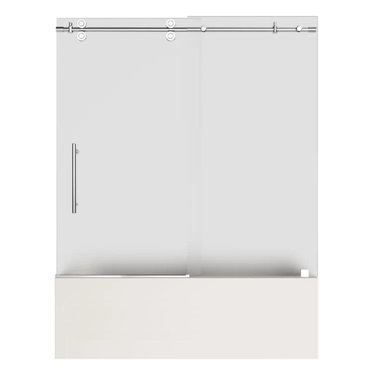 Aston TDR978-CH-60-10 Langham 60" H Single Sliding Frameless Tub Door