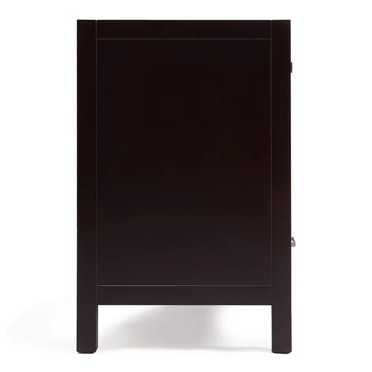 Ariel A061d-Bc Cambridge 60" Double Free Standing Vanity Cabinet Only - Brown