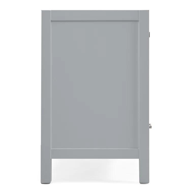 Ariel A061d-Bc Cambridge 60" Double Free Standing Vanity Cabinet Only - Grey