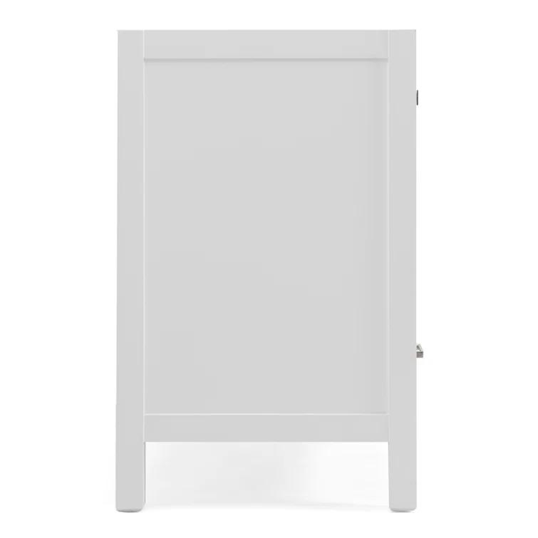 Ariel A061d-Bc Cambridge 60" Double Free Standing Vanity Cabinet Only - White