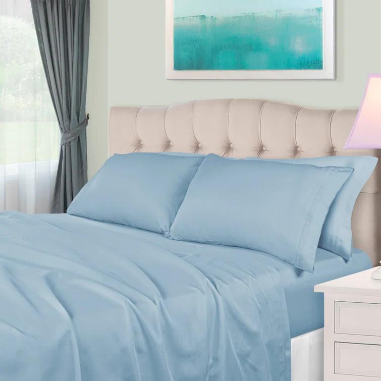 Egyptian Cotton Deep Pocket Solid 650 Thread Count Sheet Set