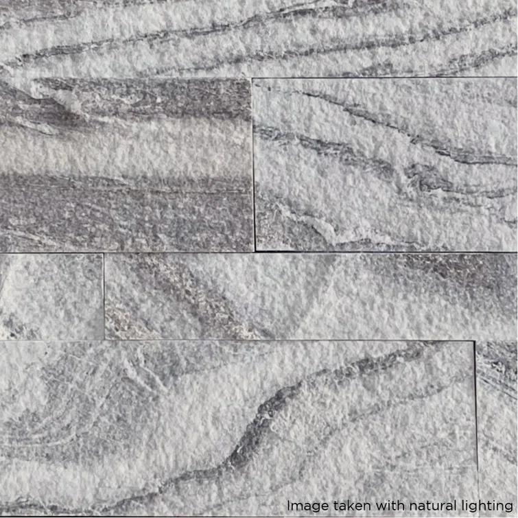 6'' W x 24'' L Natural Stone Peel and Stick Mosaic Tile
