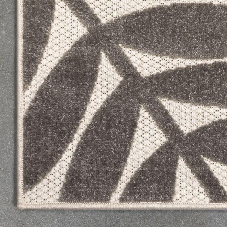 Dorado Mariah Modern Indoor / Outdoor Floral Ivory Hi-Lo Area Rug