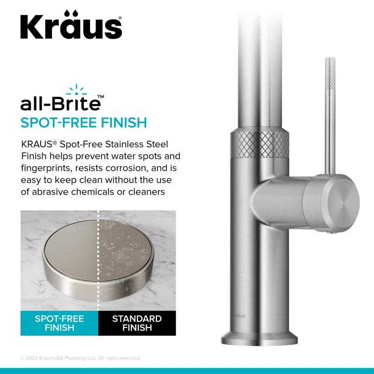 Kraus Oletto Single Handle High-arc Kitchen Faucet
