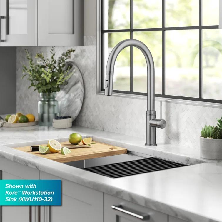 Kraus Oletto Single Handle High-arc Kitchen Faucet