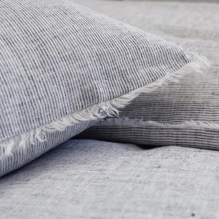 Logan Linen Duvet by Pom Pom at Home - Navy / King
