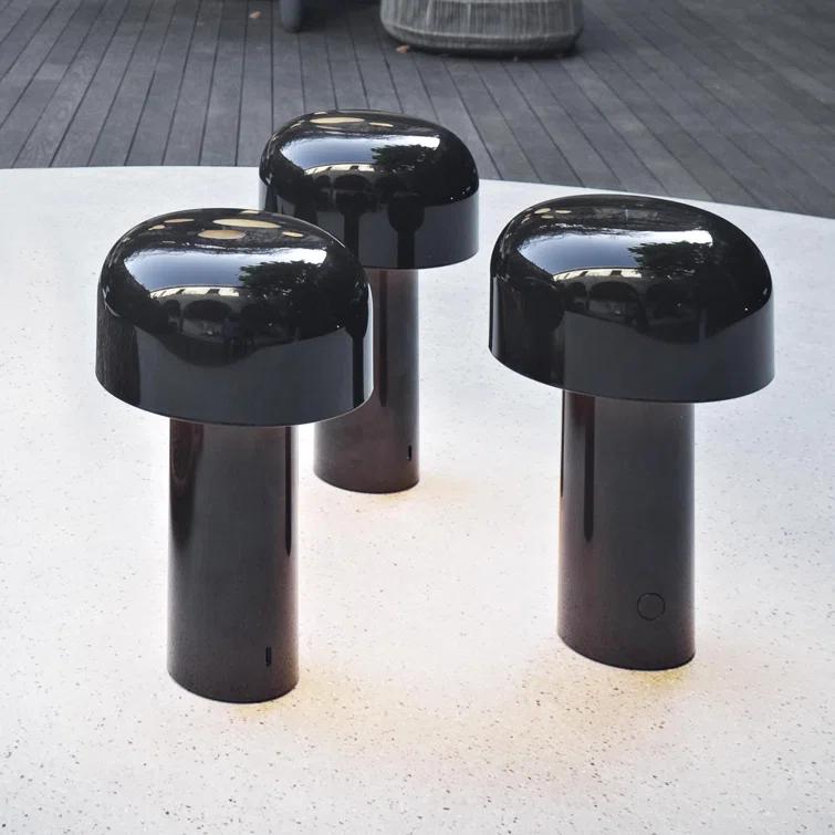 Cioko Dark Brown Cordless LED Outdoor Table Lamp, 12.5cm