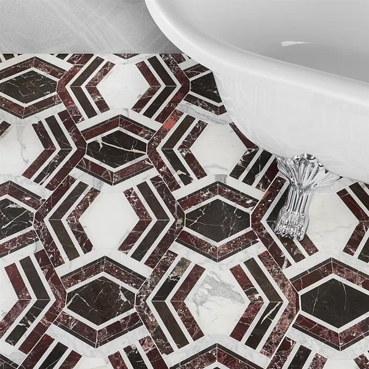 Bond Tile Tenor Marble Random Mosaic Wall & Floor Tile