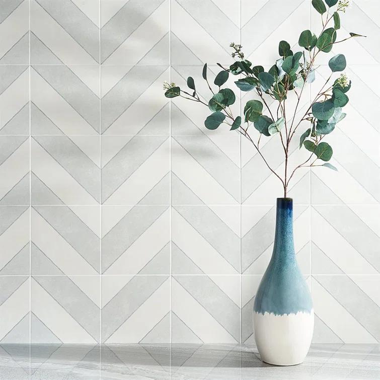 Ava Diagonal 9" x 9" Porcelain Tile (10.76 sq. ft./ Case)