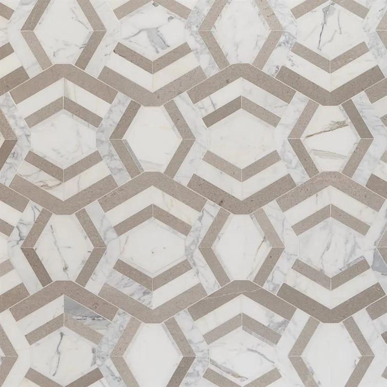 Bond Tile Tenor Marble Random Mosaic Wall & Floor Tile