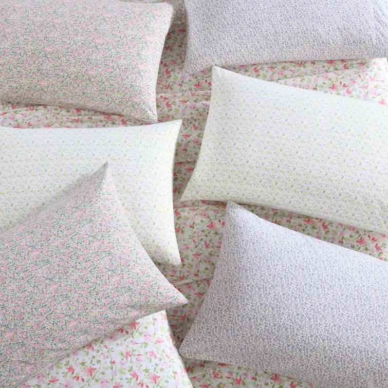 Laura Ashley Printed Cotton Percale Pillowcase Set (Set of 2)