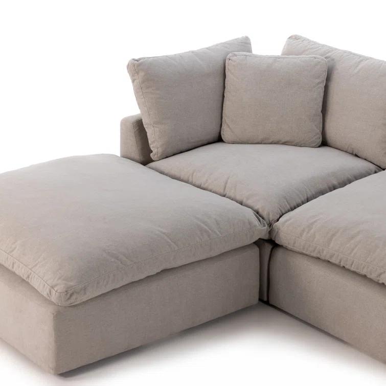 Bernard Sectional Sofa - Gray / Left-Facing