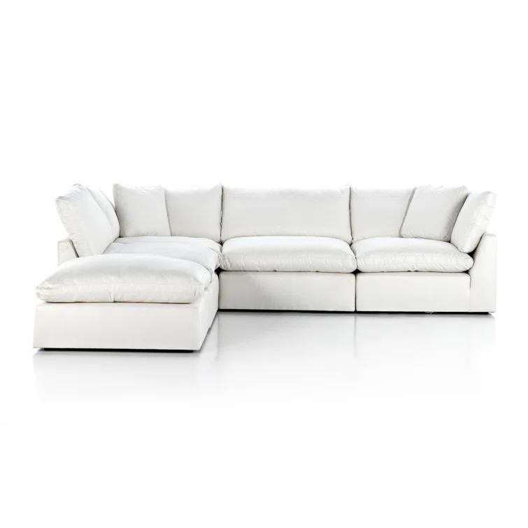 Bernard Sectional Sofa - Ivory / Left-Facing