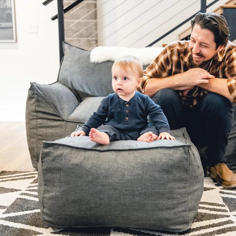 Big Joe Upholstered Pouf