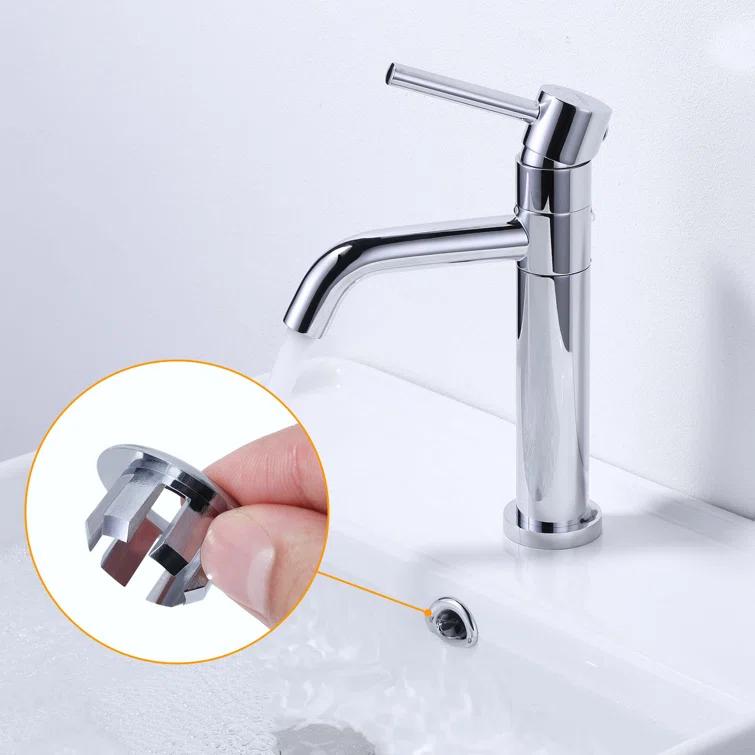 iVIGA K1003C-2 2 Pack Sink Overflow Ring Bathroom Kitchen Sink Basin Trim Overflow Cover Hole Insert Cap (Set of 2)
