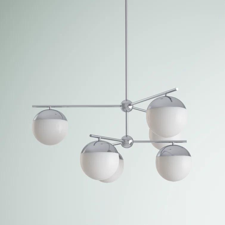 Yearby 6 - Light Dimmable Tiered Chandelier