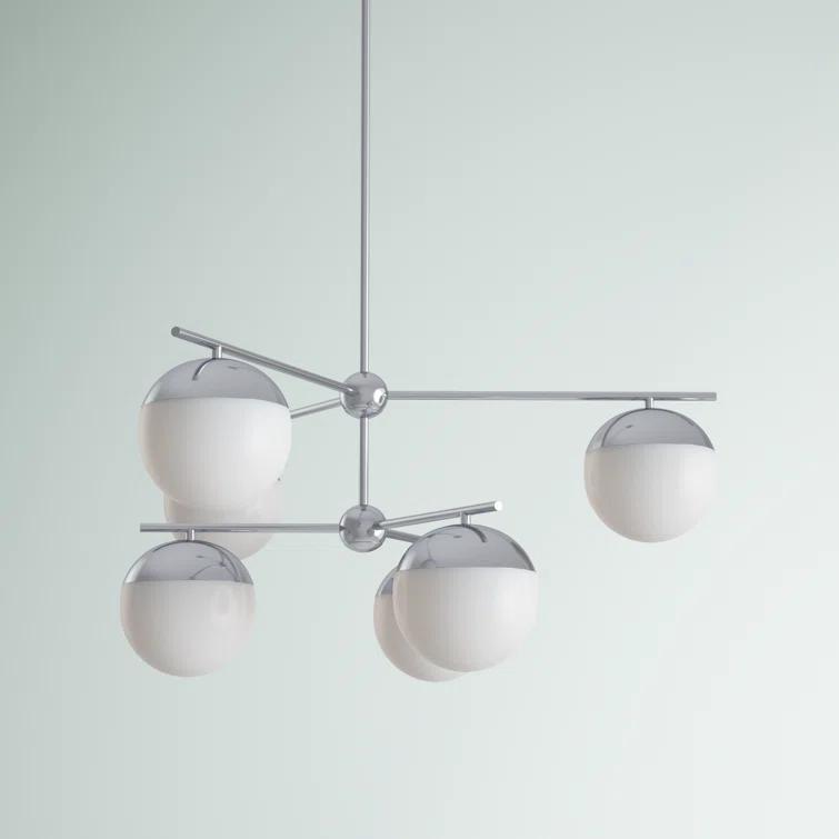 Yearby 6 - Light Dimmable Tiered Chandelier