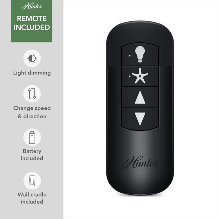Hunter Fan 52" Zayden 5 - Blade Ceiling Fan With Lights and Remote