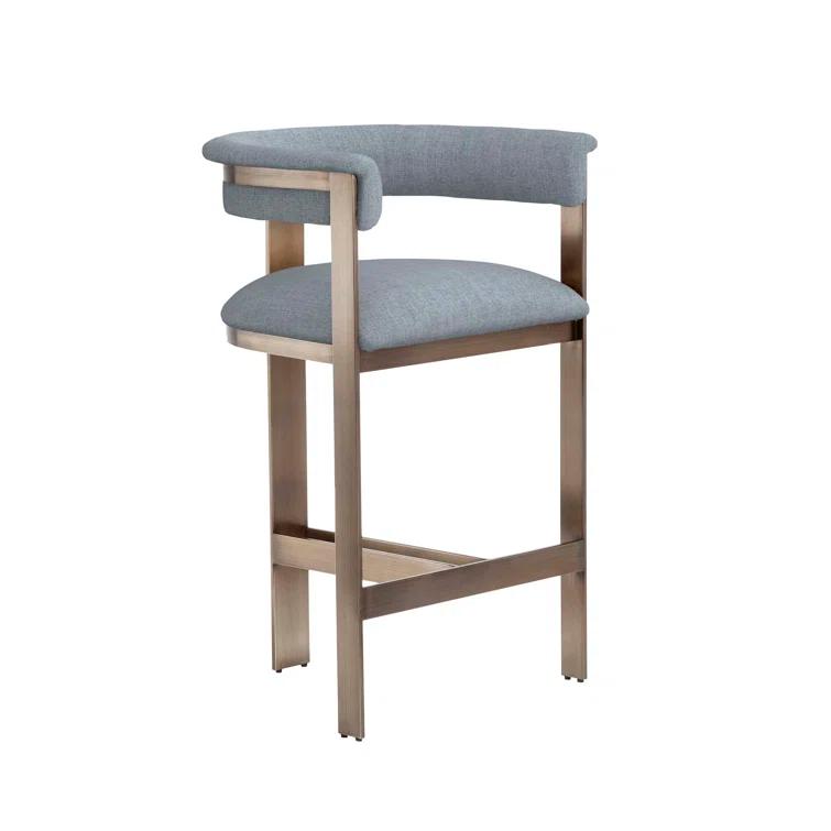 Darcy Upholstered Counter Stool with Metal Frame