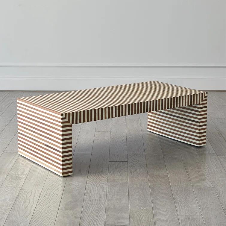 Sienna Coffee Table-Walnut/Bone