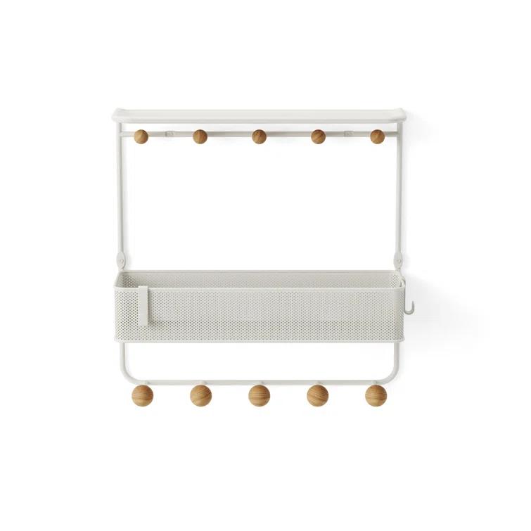 Estique Multi-Hook Wall Shelf
