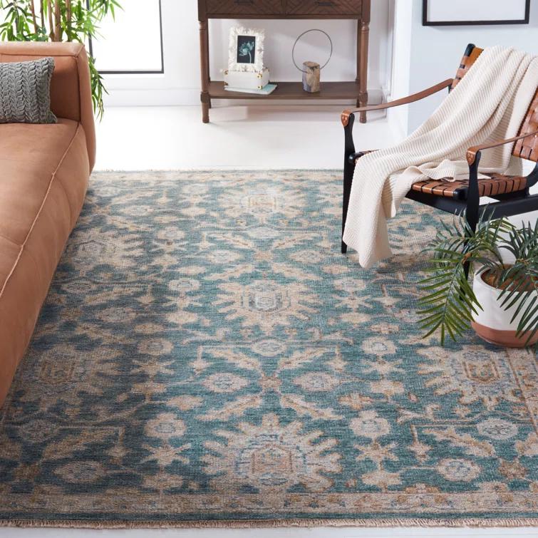 Safavieh Oriental Hand Knotted 80% Wool And 20% Cotton Oriental Rug