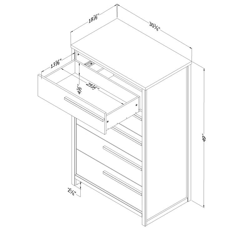 Lensky 30.5'' W 5 - Drawer Dresser