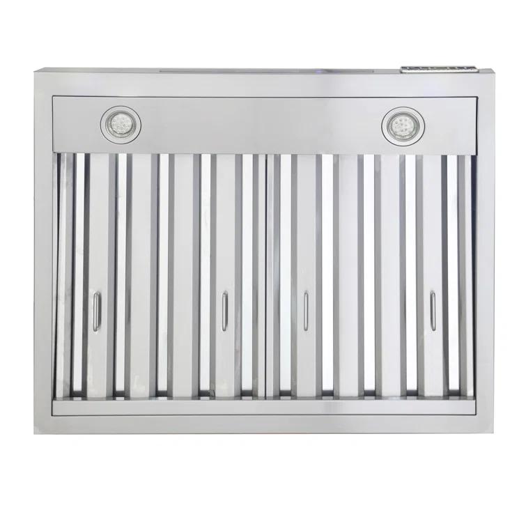 Kucht 36" Stainless Steel 900 CFM Ducted (Vented) Under Cabinet Range Hood with Baffle Filter