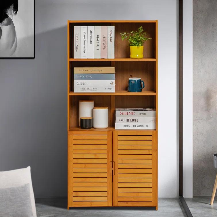 MoNiBloom 5 Tiers Modern Standard Bookcase, Free Standing Display Bookshelf for Home