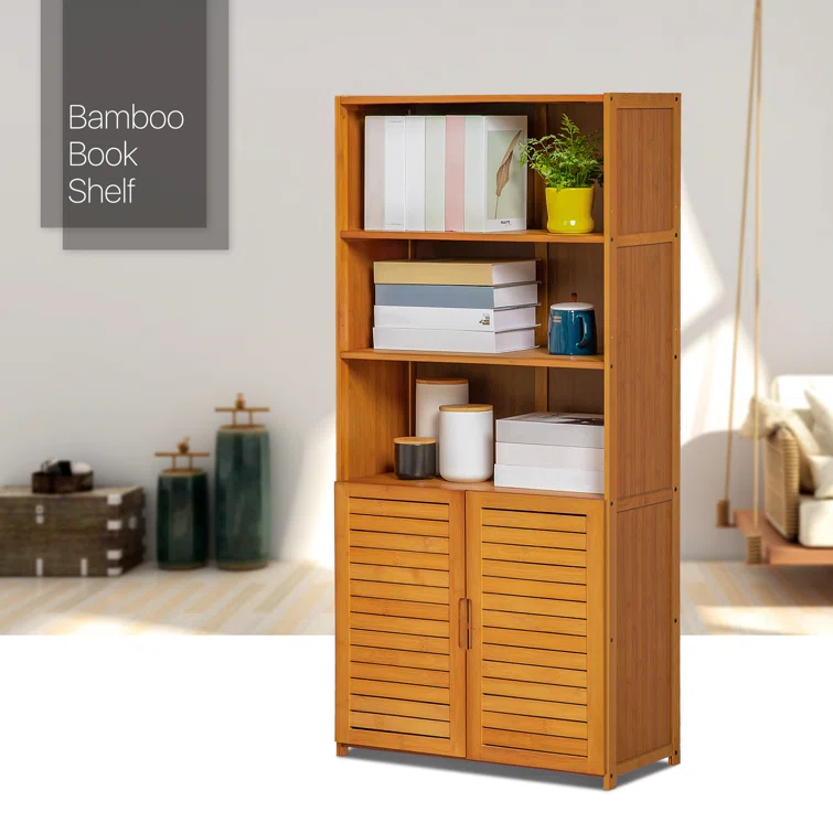 MoNiBloom 5 Tiers Modern Standard Bookcase, Free Standing Display Bookshelf for Home