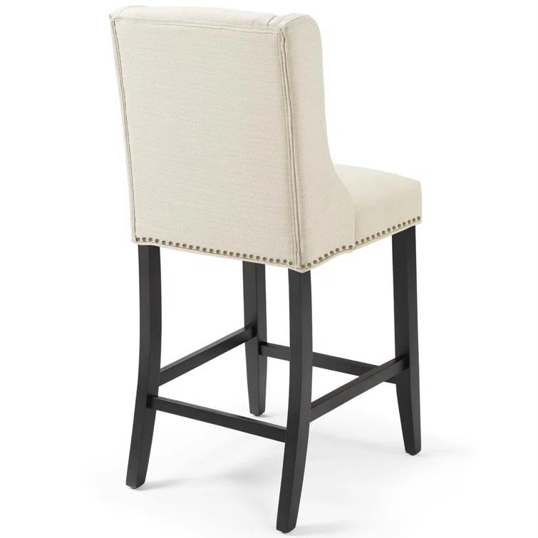 Modway Baron Upholstered Fabric Bar Stool