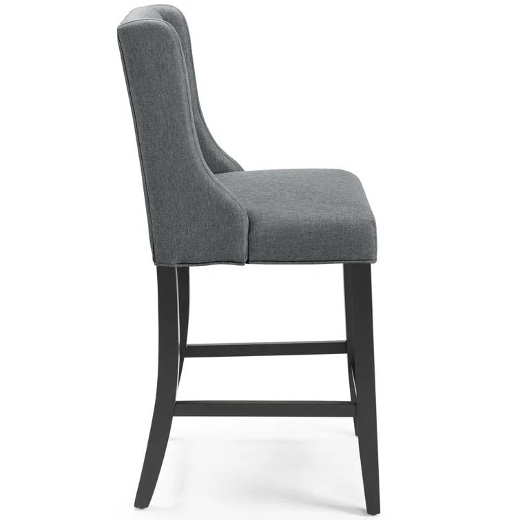 Modway Baronet Tufted Button Upholstered Fabric Stool