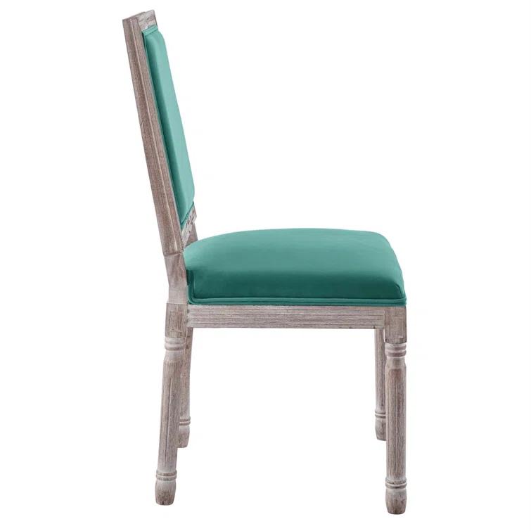 Modway Court French Vintage Upholstered Fabric Dining Side Chair
