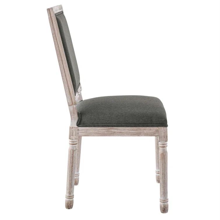 Modway Court French Vintage Upholstered Fabric Dining Side Chair