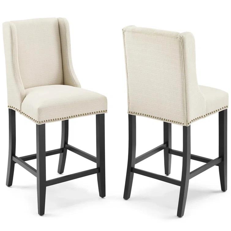 Modway Baron Upholstered Fabric Bar Stool