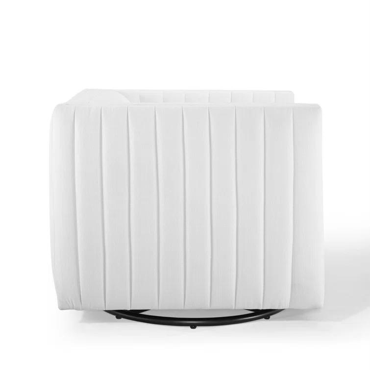 Modway Conjure Channel Tufted Performance Velvet Swivel Armchair