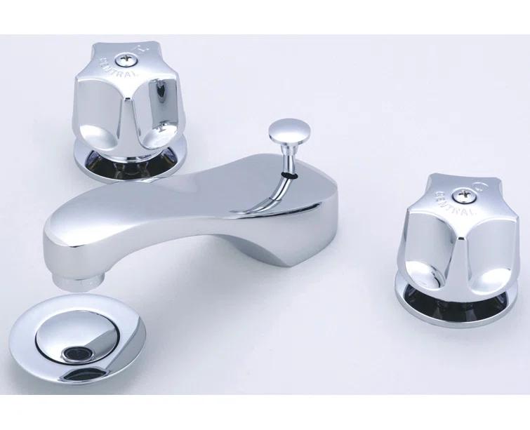 Central Brass 1125-DA Widespread 2-handle Bathroom Faucet with Drain Assembly